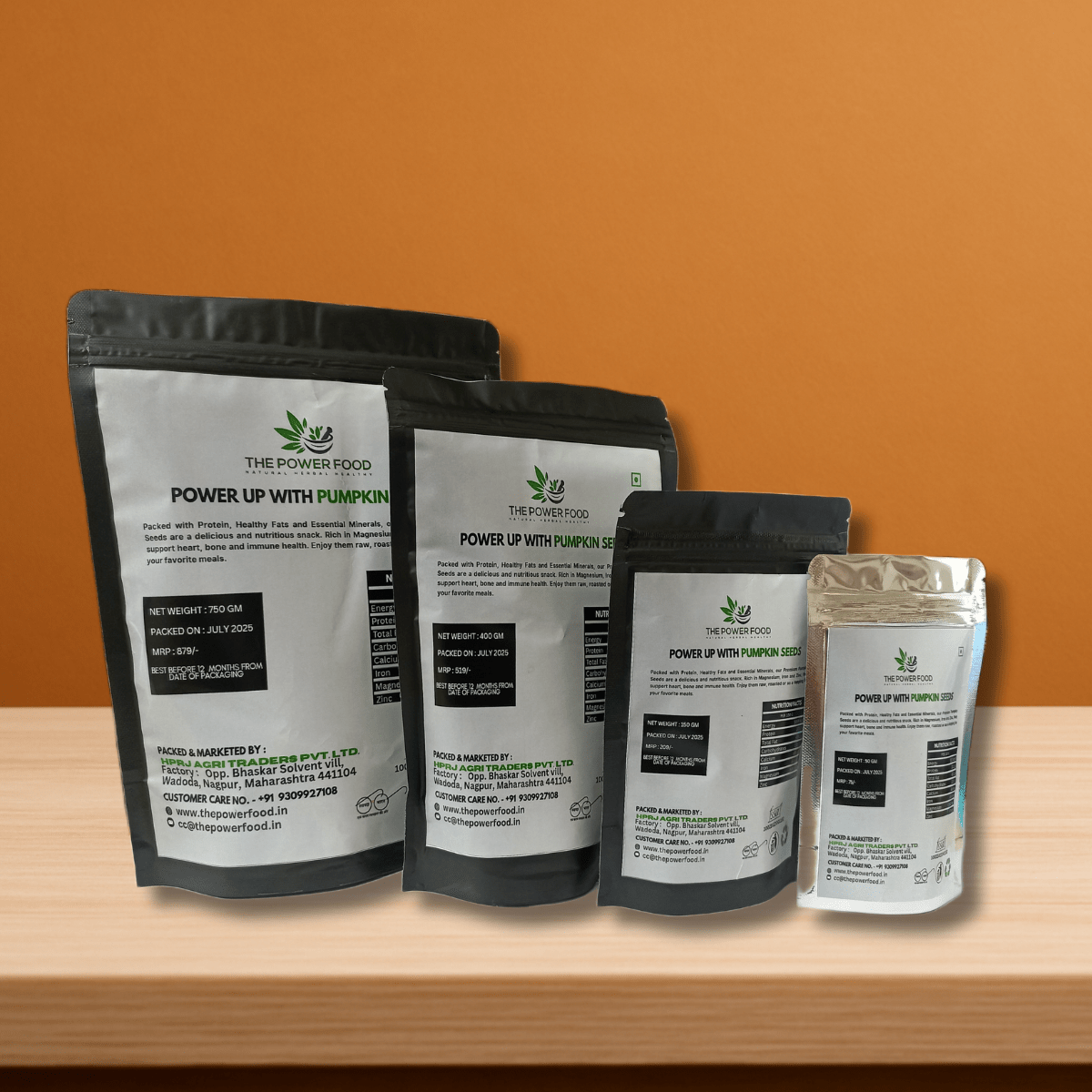 The Power Food Pumpkin Seeds 400g | High in Zinc & Magnesium | Boosts Immunity & Metabolism - THE POWER FOOD