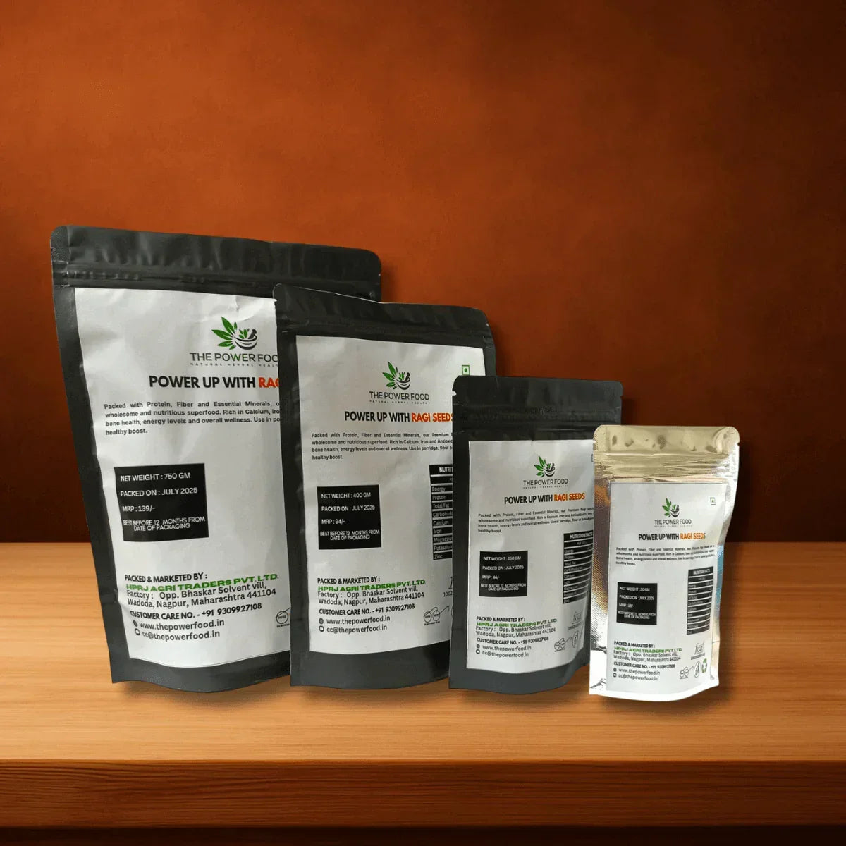 Ragi Seeds – 400g Calcium-Rich Superfood for Bones & Digestion - THE POWER FOOD