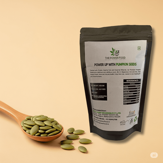 The Power Food Pumpkin Seeds 400g | High in Zinc & Magnesium | Boosts Immunity & Metabolism - THE POWER FOOD
