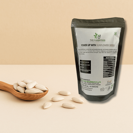 The Power Food Sunflower Seeds 400g | Vitamin E - Rich Snack | Supports Skin Health & Energy - THE POWER FOOD