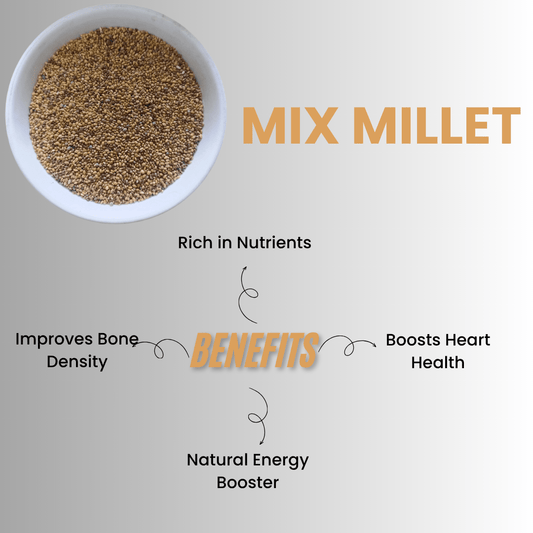 The Power Food Whole Mix Millets 400g | Multi - Millet Blend | Supports Energy, Digestion & Wellness - THE POWER FOOD